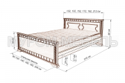 Здесь изображено Кровать Бажена
