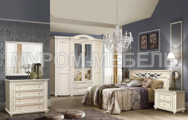 Здесь изображено Спальный гарнитур Мелиса 3