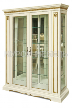 Здесь изображено Сервант Милано 2-х створчатый (сосна, резьба береза)