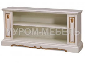 Здесь изображено Тумба ТВ Милано открытая (сосна, резьба береза)