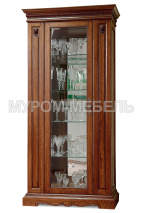 Здесь изображено Сервант Милано 1-створчатый (сосна, резьба береза)