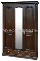 Здесь изображено Шкаф 3-х створчатый Валео