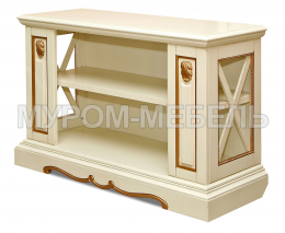 Здесь изображено Тумба открытая Милано (сосна, резьба береза)