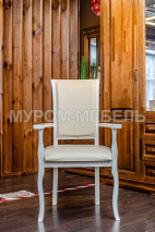 Здесь изображено Кресло Легранж (белая эмаль, береза)