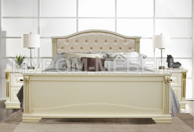Кровать Кливия с мягкой спинкой Здесь изображено Кровать Кливия с мягкой спинкой