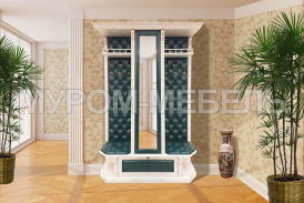 Здесь изображено Прихожая с открытой вешалкой и зеркалом 1 из серии 