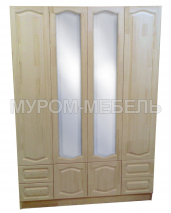 Здесь изображено Шкаф 4-х створчатый из серии 