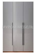 Здесь изображено Шкаф Бергамо 3-х ств., фасады МДФ в эмали