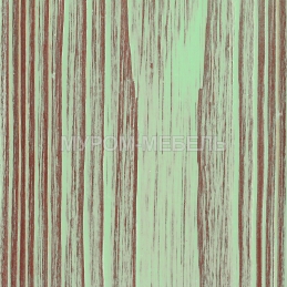 Зеленая эмаль с бордовой патиной